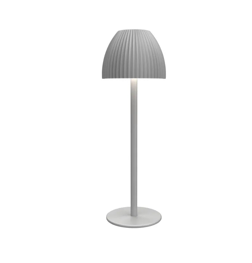Ins pattern dimming small night lamp in thin round bottom black or white with 1800mAh battery and USB cable