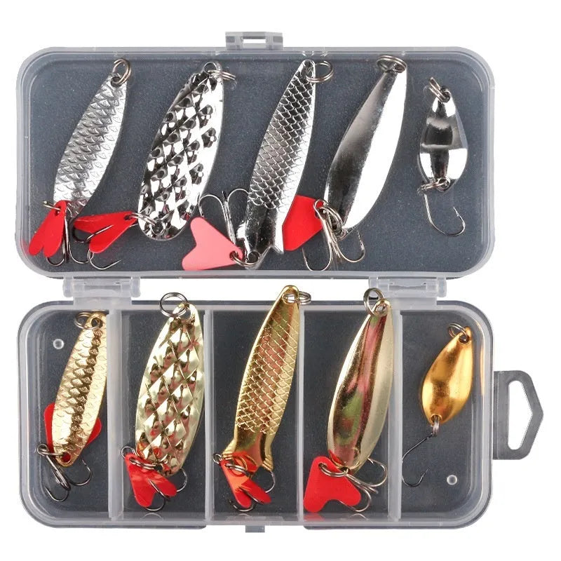 Lure Pineapple Sequin Box Iron False Bait with metal sequins for fishing lure attachments