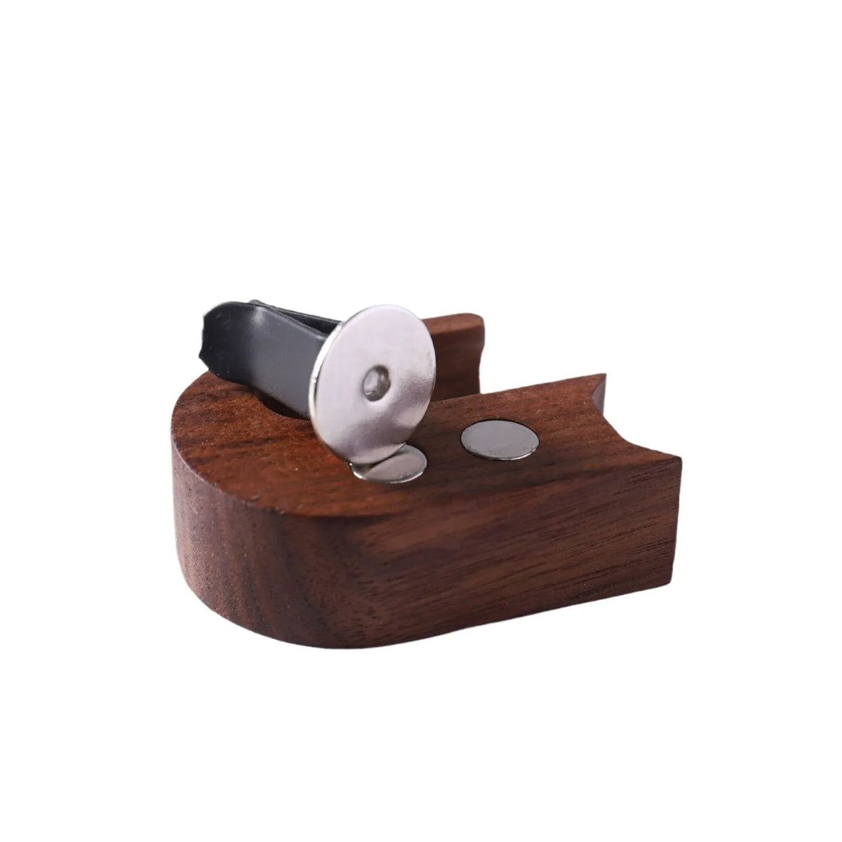 Wooden cat car vent vase in black walnut or beech with magnet or clip fitting for centre console decoration