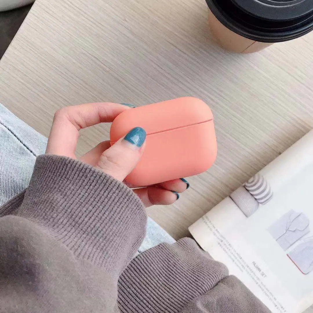 AirPods Pro protective case in multiple colours showing durable plastic construction