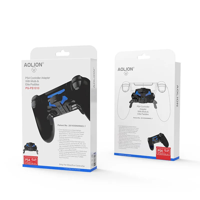 PS4 controller back button attachment with 3-metre cable and programmable buttons for PS4 Slim and Pro