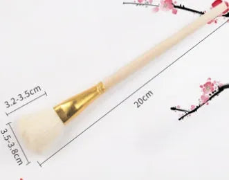 Painting pen with wool brush and ceramic tracing nib for watercolour and oil painting