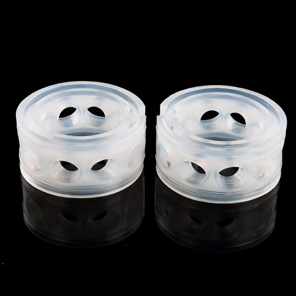 Transparent rubber shock absorber buffer for car spring modification