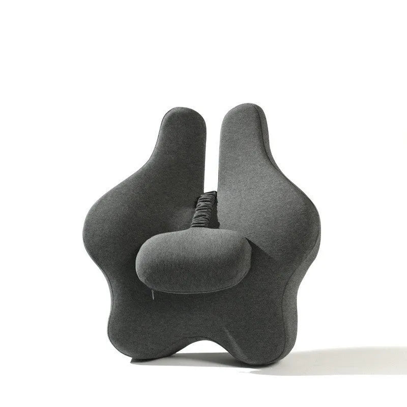 Adjustable memory foam car cushion for waist support in four colour options