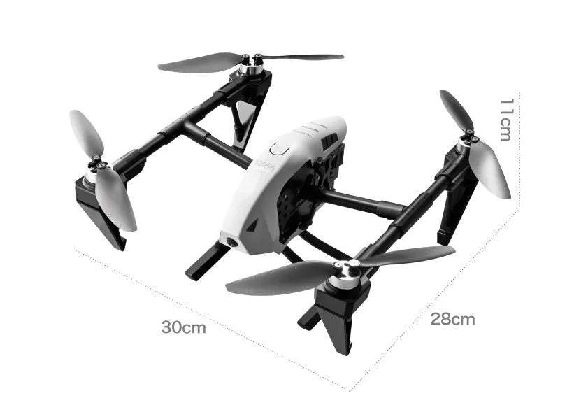 KS66 UAV drone with aluminium alloy brushless motor in white or black with camera