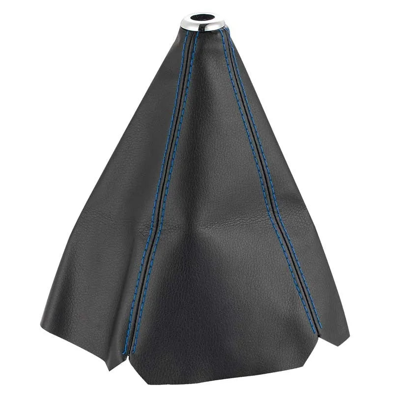 General Motors PU leather gear cover in black, blue, and red colour options.