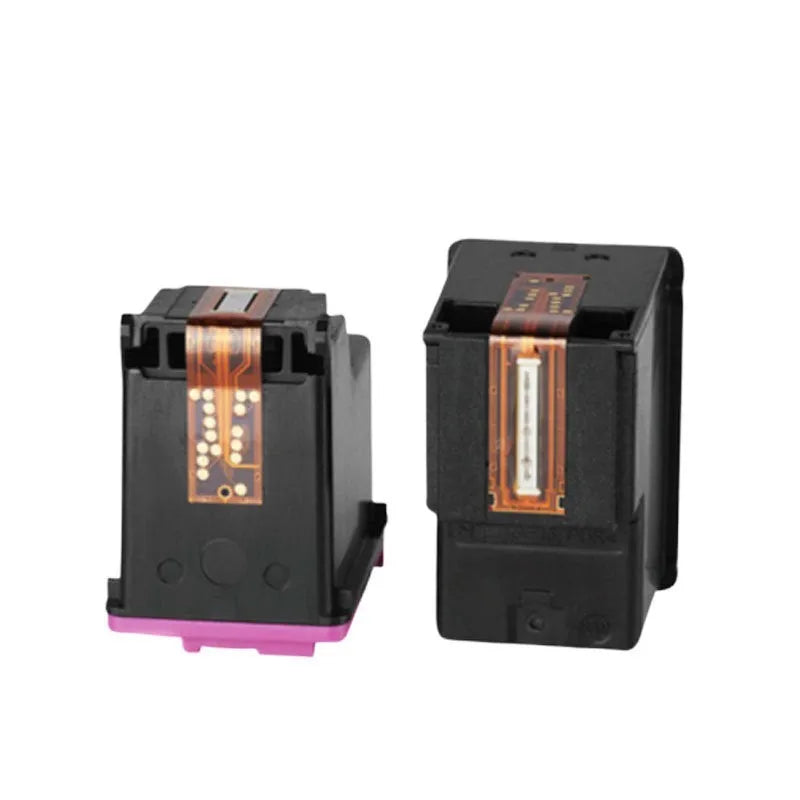 HP Deskjet compatible black and colour ink cartridge set, refillable design