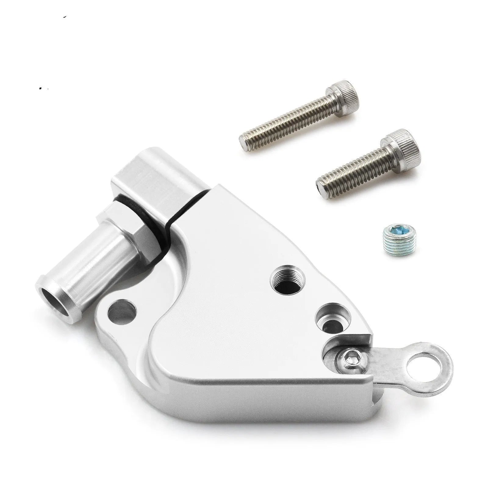Honda K series intake manifold coolant adapter for K20 and K24 engines with mounting hardware