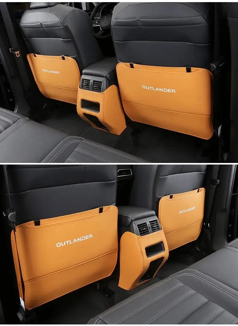 2023 Mitsubishi Outlander leather anti-kick pad set of 3 pieces for seat armrest and footwell protection