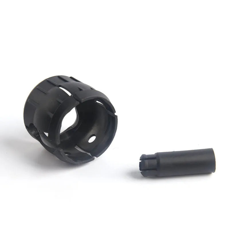 Black automotive plastic gear lever replacement parts for Vauxhall Opel Saifeili, shown as a set.