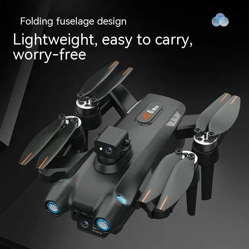 HD aerial photography drone with GPS, brushless motor, 8K camera, and obstacle avoidance, black or grey.