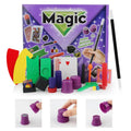 Purple and Red plastic magic toy prop set for children aged 3-7 in carton box