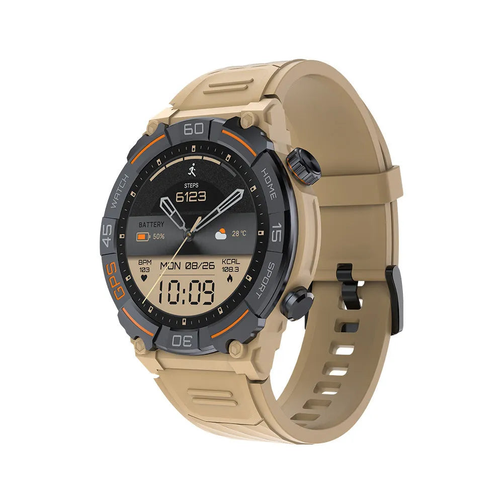 MG02 smart watch with Bluetooth calling and health monitoring features on wrist