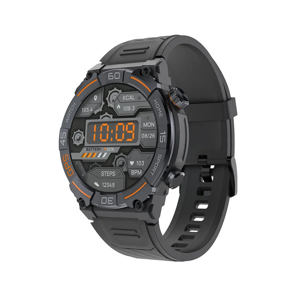 MG02 smart watch with Bluetooth calling and health monitoring features on wrist