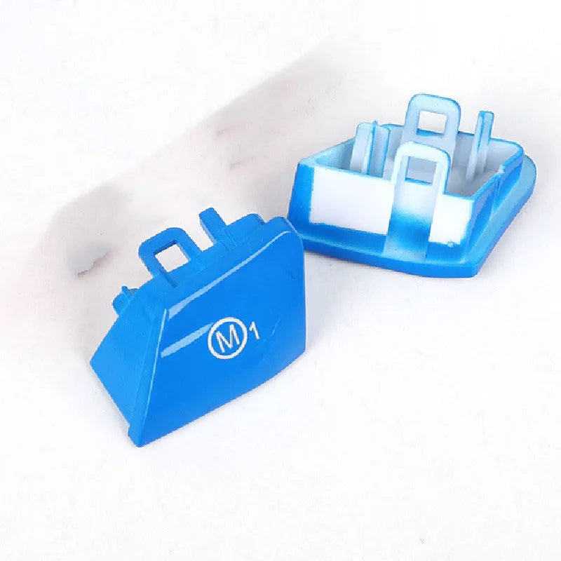 BMW steering wheel M1 M2 mode replacement buttons in red and blue colours
