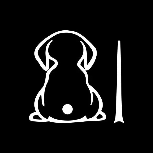 Cartoon cat car vinyl sticker for rear windscreen wiper decoration in multiple colours