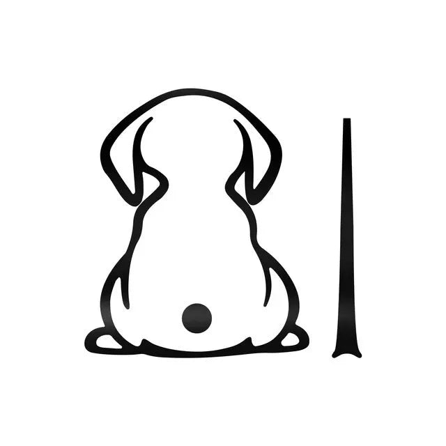 Cartoon cat car vinyl sticker for rear windscreen wiper decoration in multiple colours