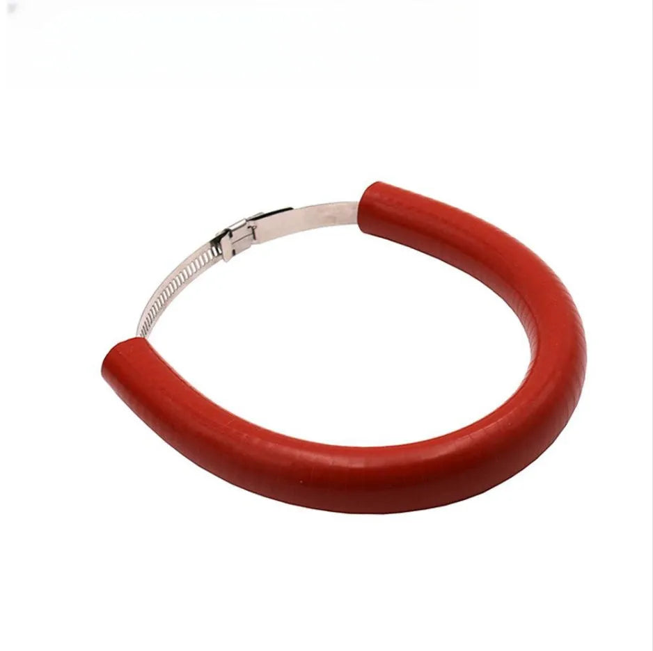 Universal motorcycle exhaust pipe anti-drop wring gasket in black, blue, and orange colour options