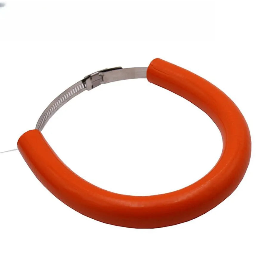 Universal motorcycle exhaust pipe anti-drop wring gasket in black, blue, and orange colour options