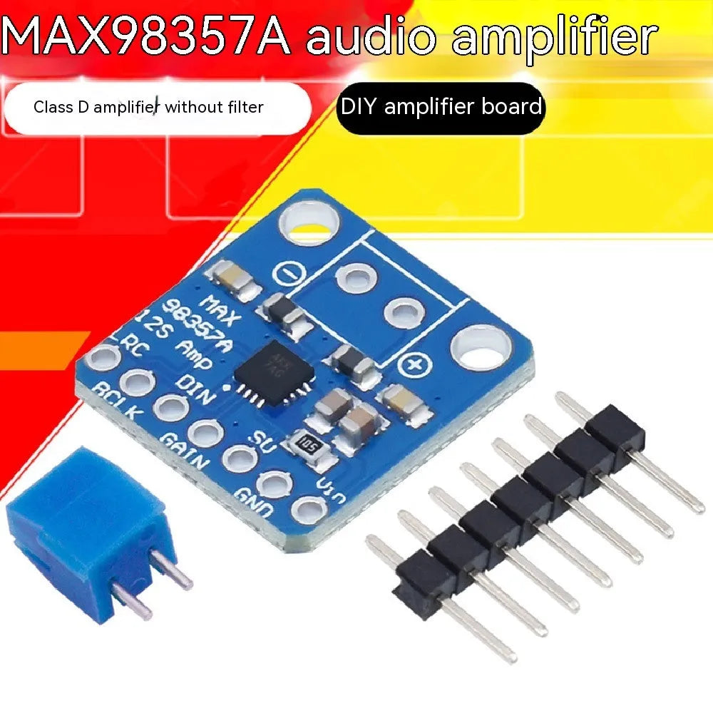 MAX98357A I2S audio amplifier module for Raspberry Pi and Arduino Zero with 5V power and 3W output