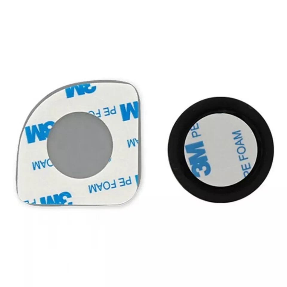 White no-edge glass car rearview mirror with 360-degree adjustment for blind spot visibility
