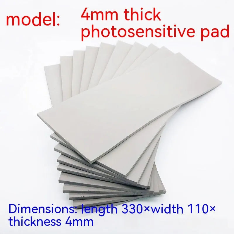 Seal pottery calligraphy painting light-sensitive mat in black and gray, 330x110mm with 7mm 4mm 2mm thickness options