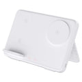 15W three-in-one wireless charger in Black or Ivory White, 184x21.5x130mm, with magnetic charging and QC3.0.