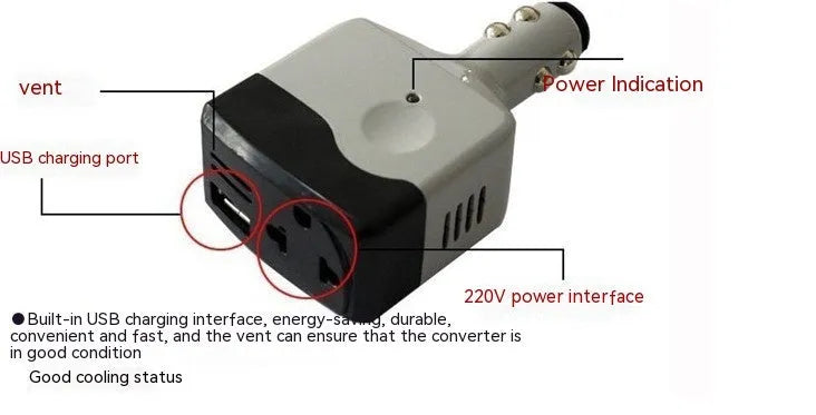 Car cigarette lighter charger with USB port for mobile phone charging