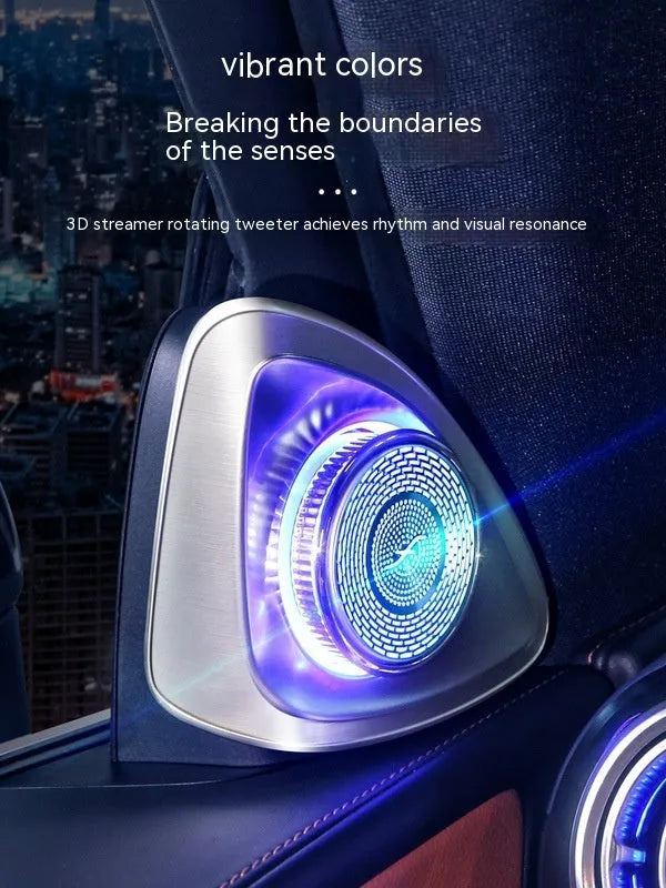 Modified original Burmester audio speaker for Mercedes-Benz GLC X254 with rotating tweeter mechanism.