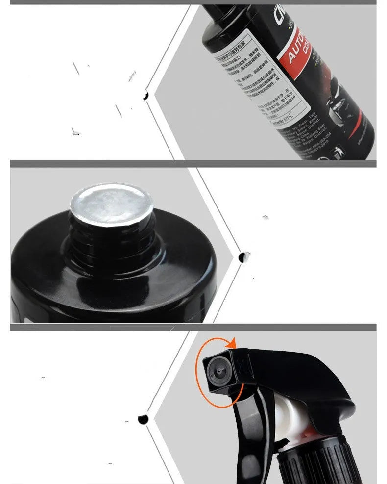 500ml automotive coating agent paint spray bottle with application towel for car paint protection