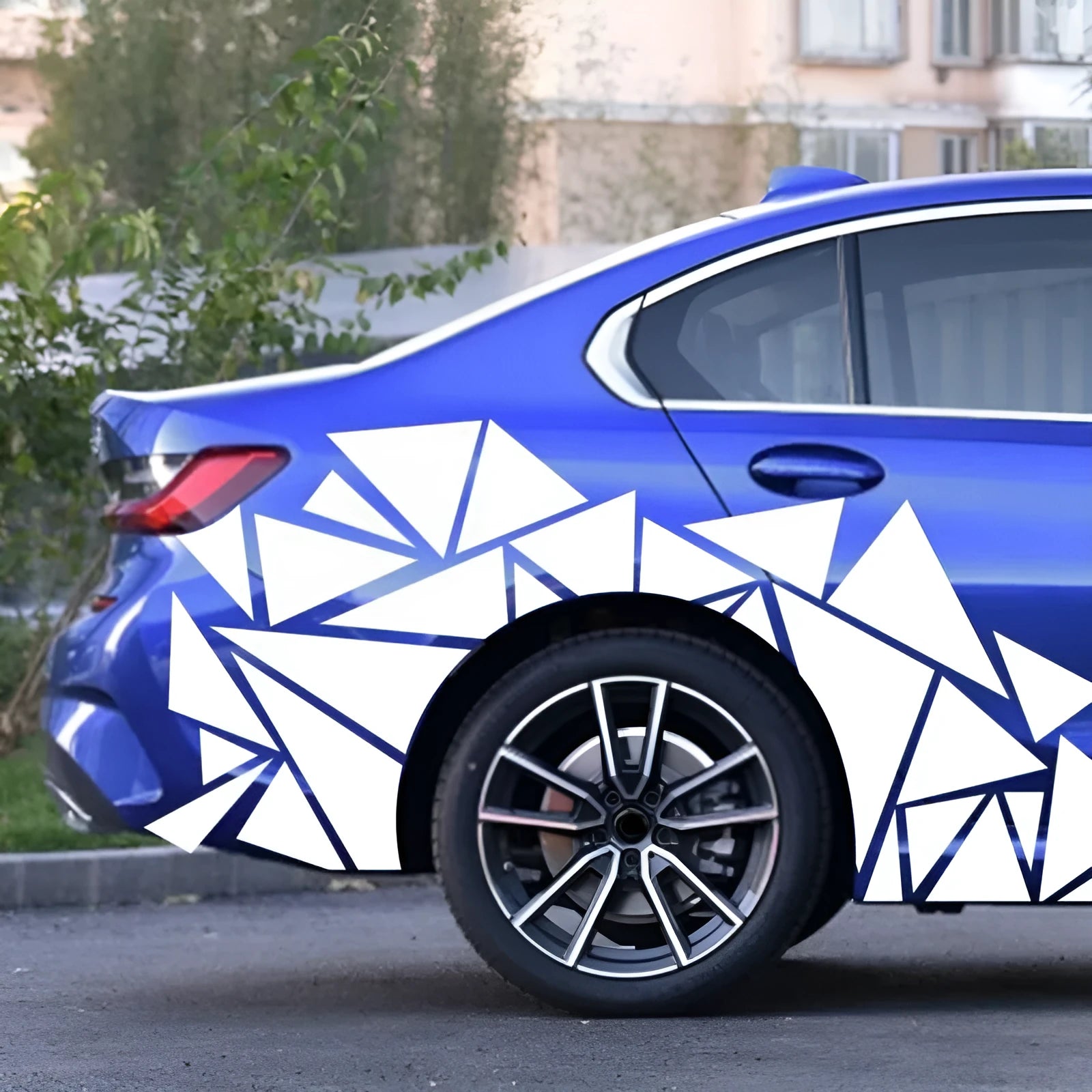 200cm x 60cm geometry pattern car sticker for wheel arch modification in five colour options