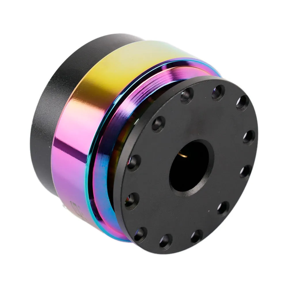 Colourful car steering wheel quick release device with lock and connection base.