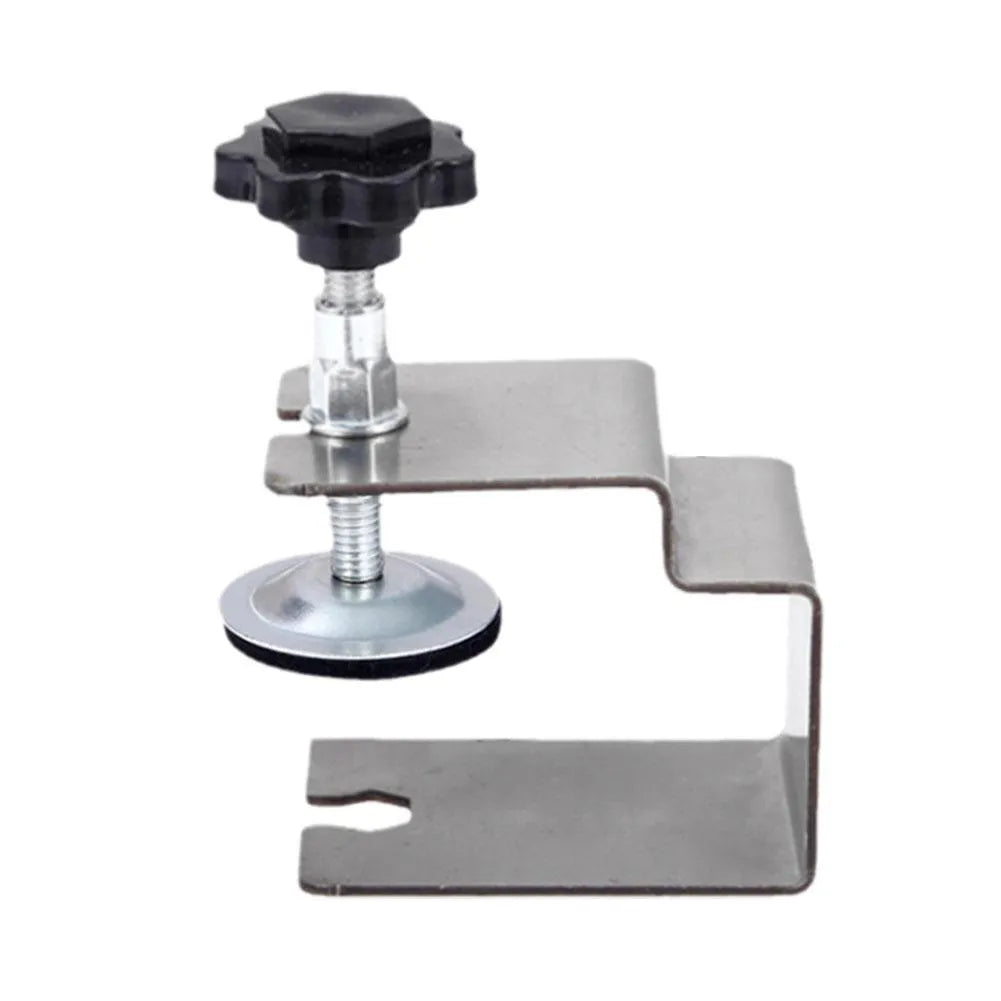 Drawer panel fixing clip in stainless steel or galvanized construction with multiple format options
