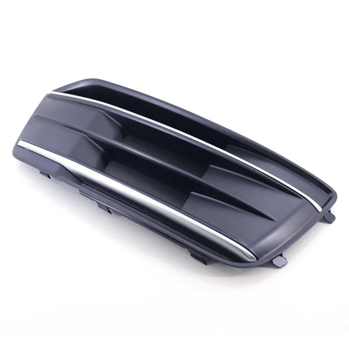 Black front bumper lower grille fog light frame pair for Audi Q5 2018-2022 models