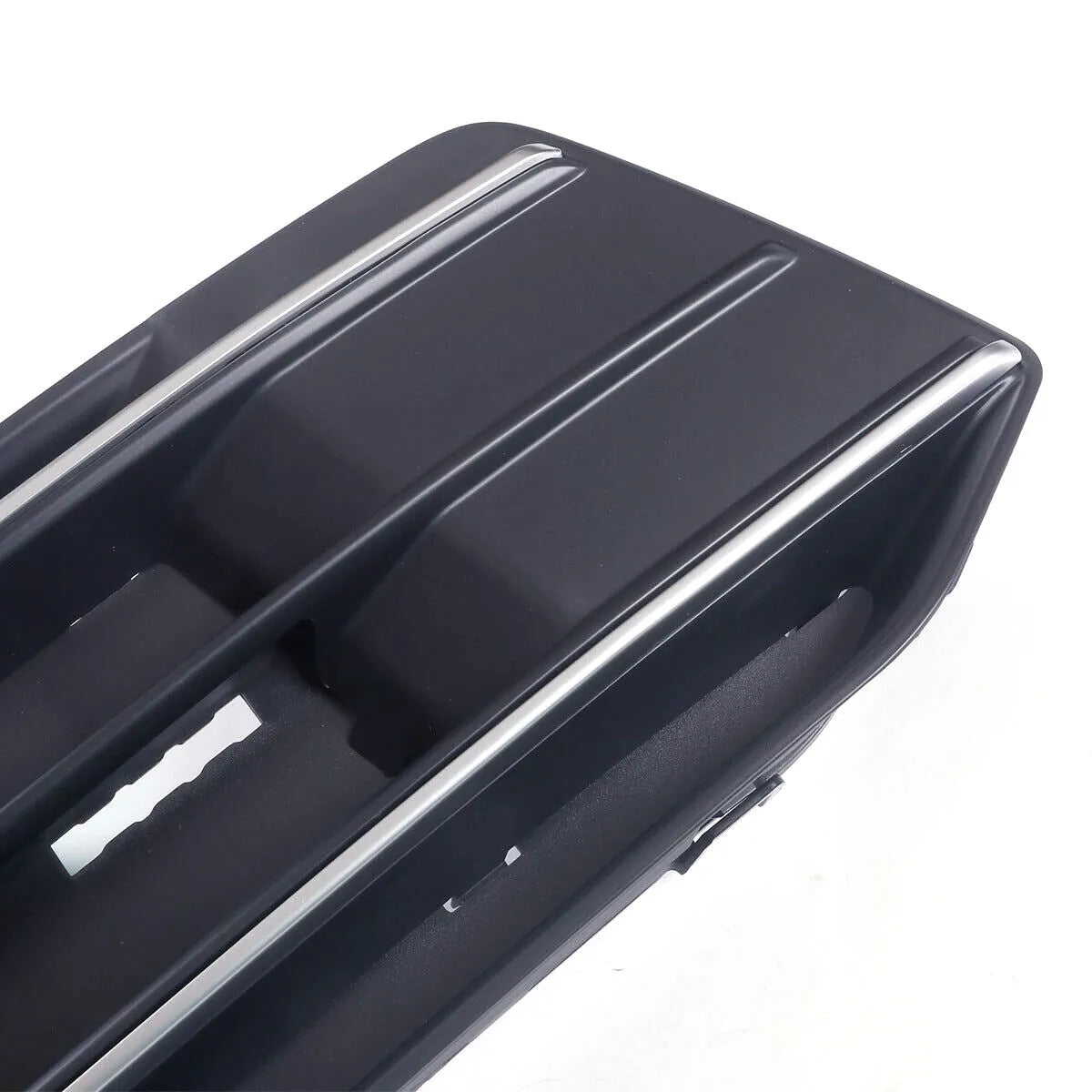 Black front bumper lower grille fog light frame pair for Audi Q5 2018-2022 models