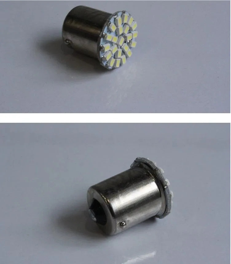 22-LED car brake and turn signal light bulb for 1156 and 1157 vehicle fittings