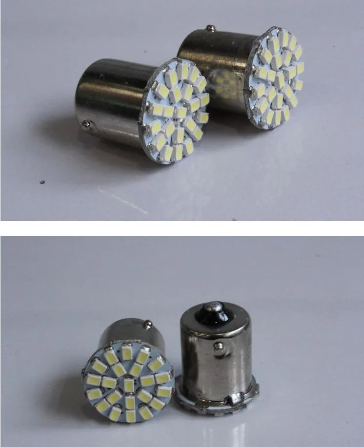 22-LED car brake and turn signal light bulb for 1156 and 1157 vehicle fittings