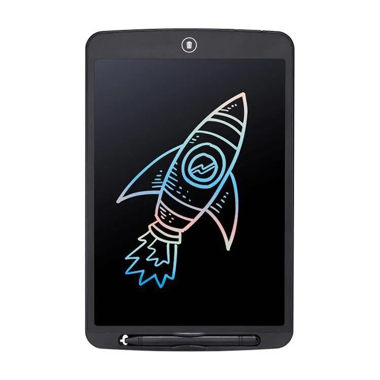 Electronic writing board drawing tablet for children in black, white, red, and green colour options