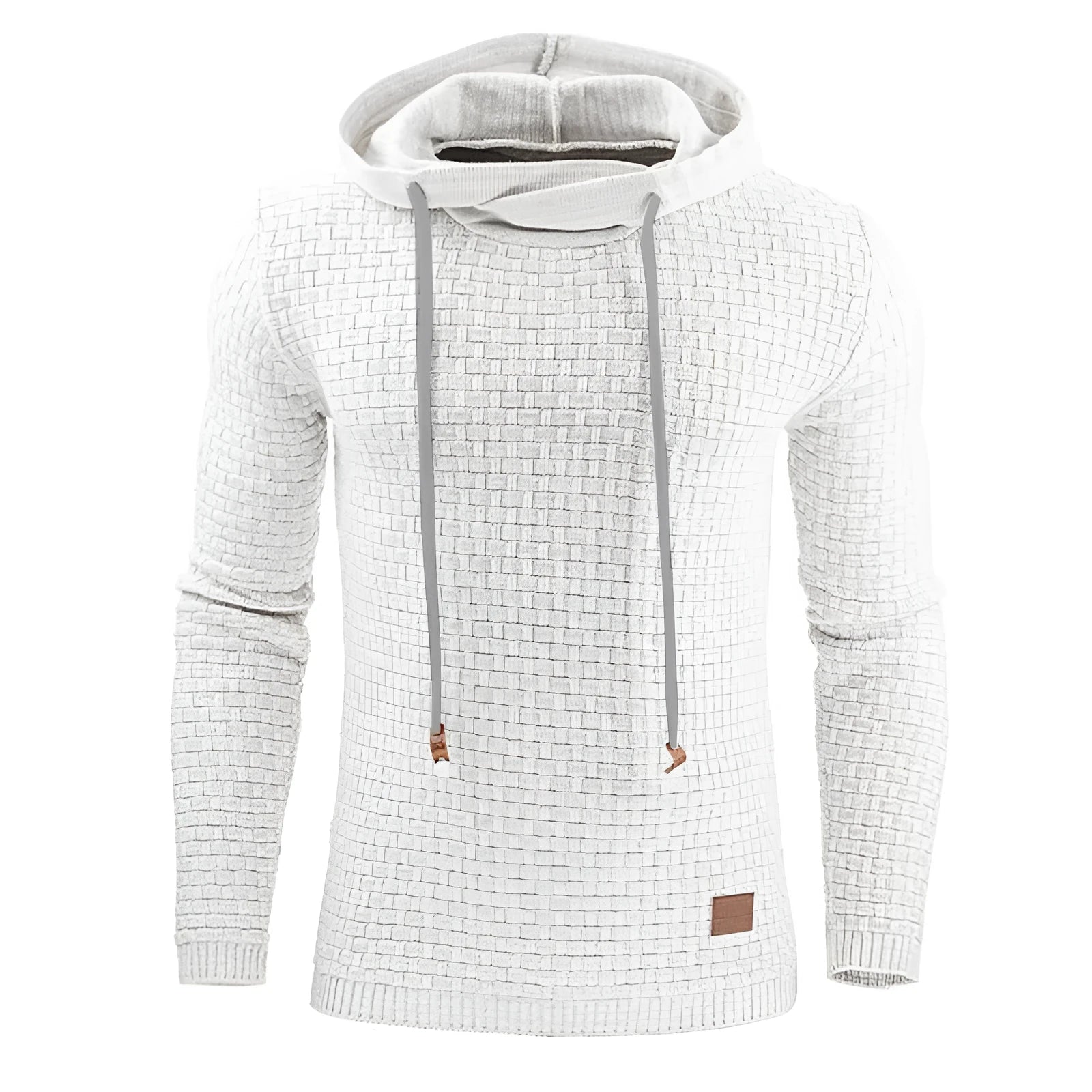 Men's heavyweight cotton blend hooded sweatshirt with front pocket in multiple colours.
