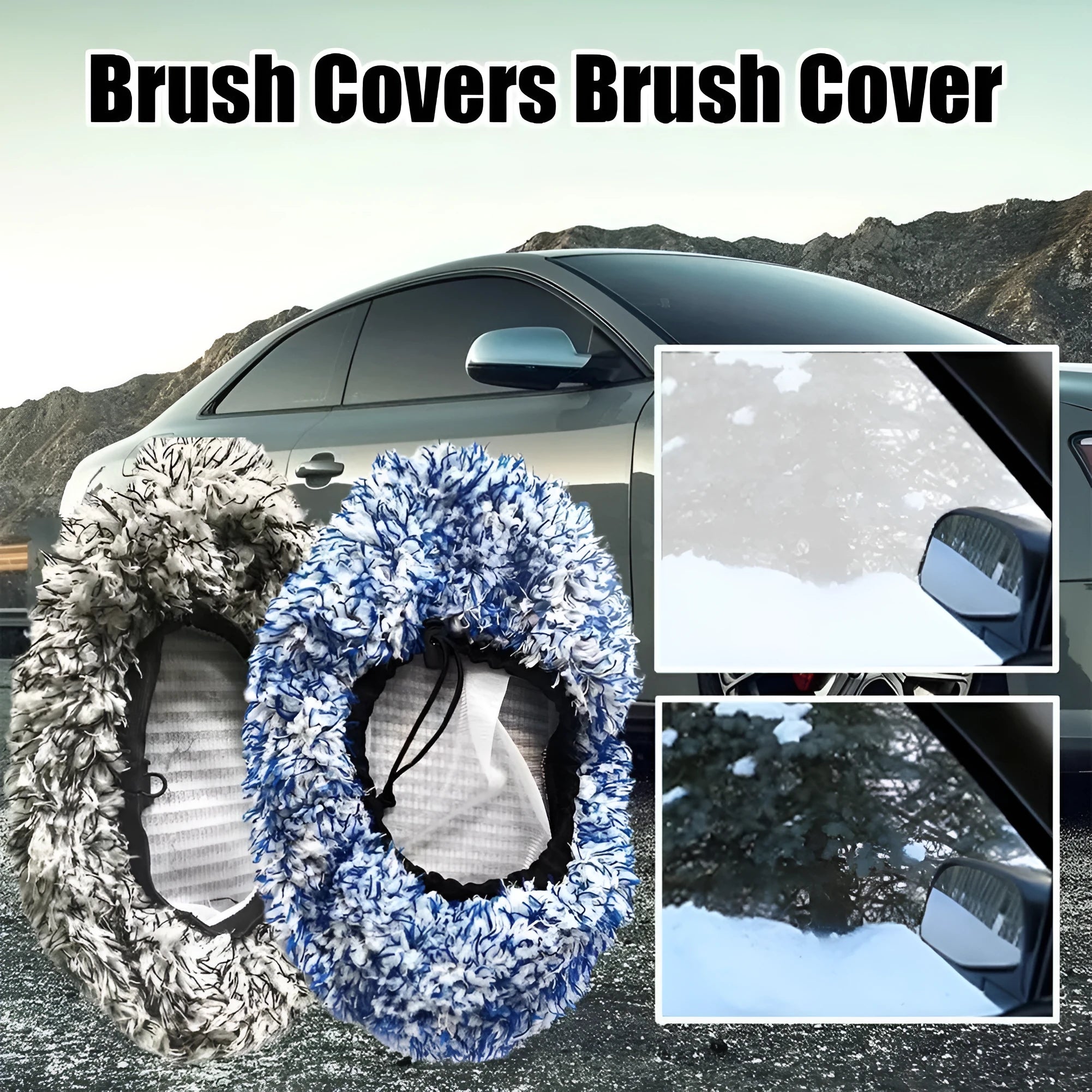 Replacement cloth cover for car long handle brush with China format specifications in four colour options