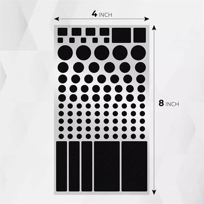 Black air conditioning LED light blocking stickers for split system units