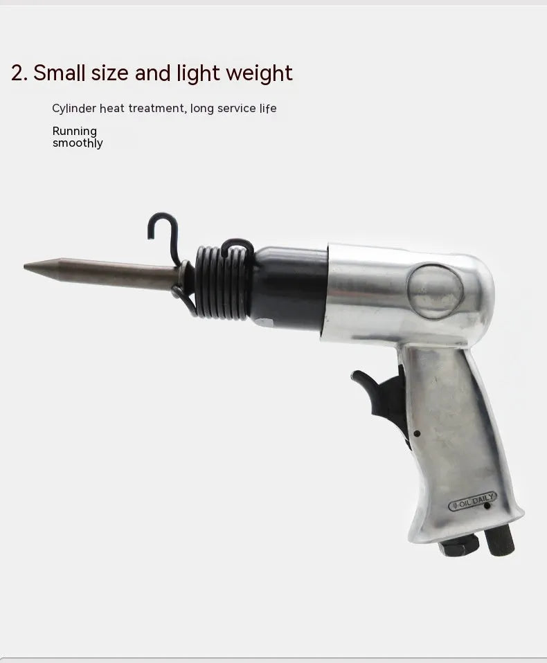 150 size air hammer tool with hexagonal and round handle options for workshop use