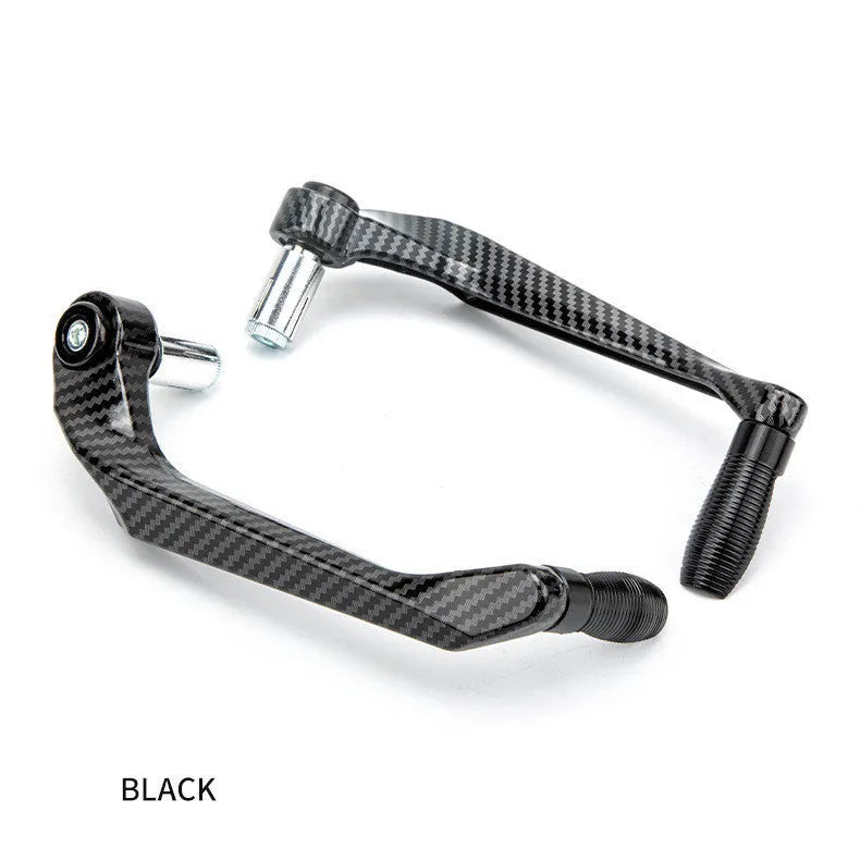 Aluminium motorcycle hand guards with water transfer printing in five colour options for bike customisation