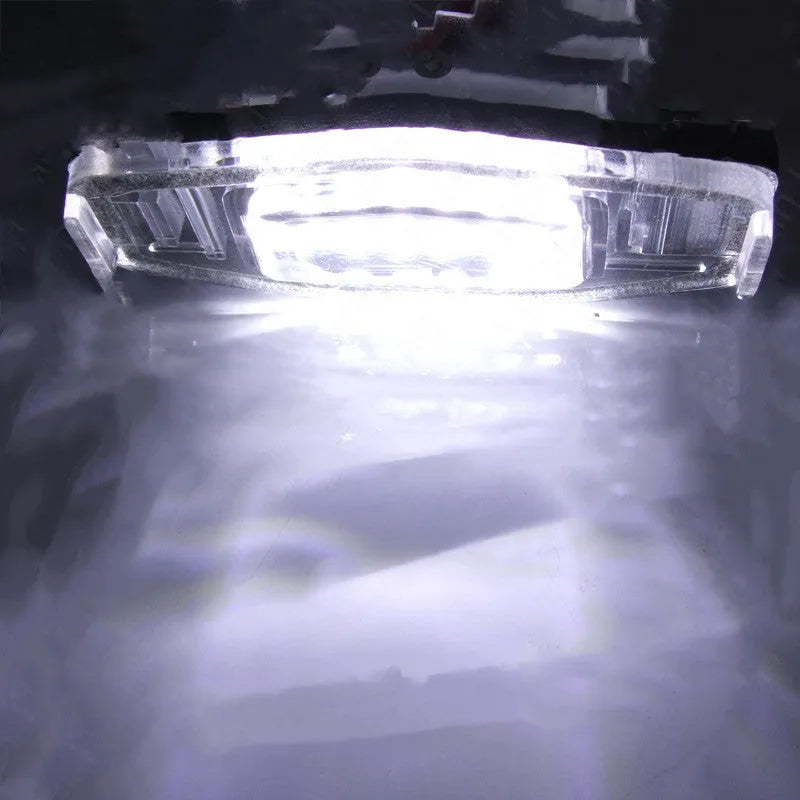 White LED license plate light unit for Honda CIVIC cars on a plain background.