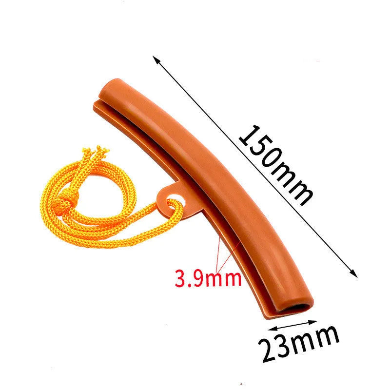 Yellow polyurethane RIM wheel hub protective cover, 15cm in diameter.