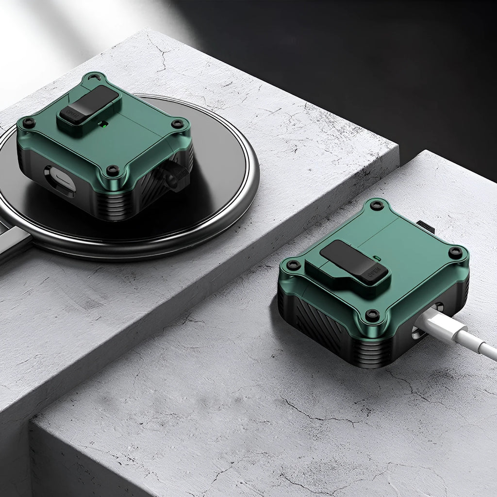 Apple AirPods protective cover in TPU PC with magnetic closure, available in eight colours for AirPods 4 and AirPods Pro