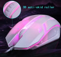 Wired USB keyboard and mouse set, 104-key keyboard and 3-button mouse, black or white, 1.5 m cable