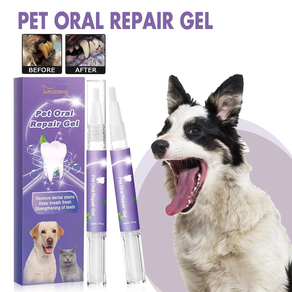 Pet oral repair gel 3ml tube for dogs and cats, 30g, daily mouth care