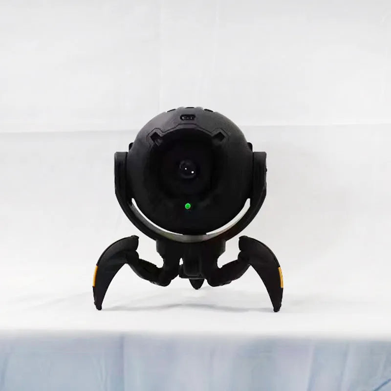Dynamic starlight projector ambience light in black, blue, or yellow, 34.5 x 22.3 x 16.5 cm, with built-in battery.