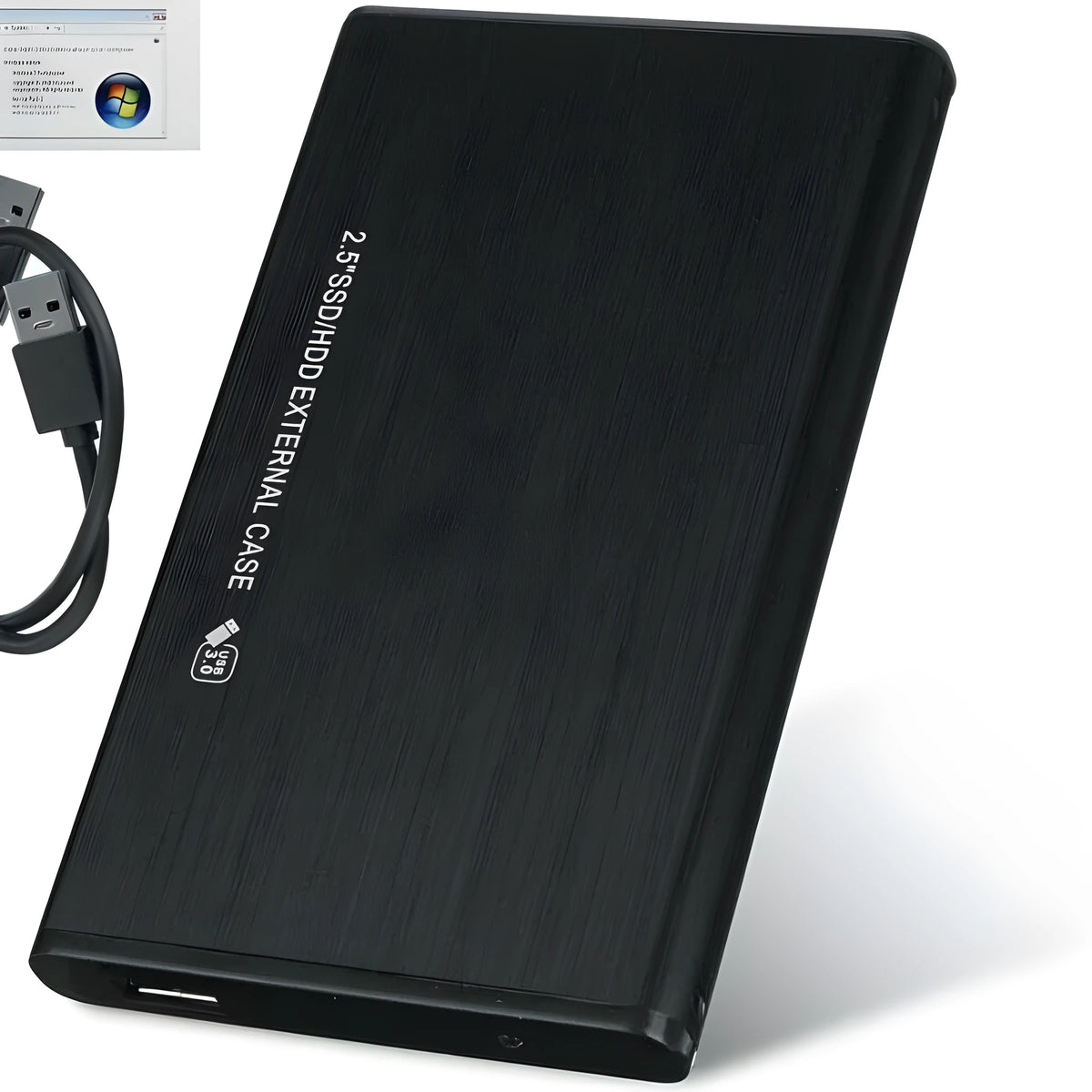 2.5 inch SATA hard disk box with USB3.0 interface, aluminium alloy body, up to 5000G support
